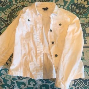 White jean jacket